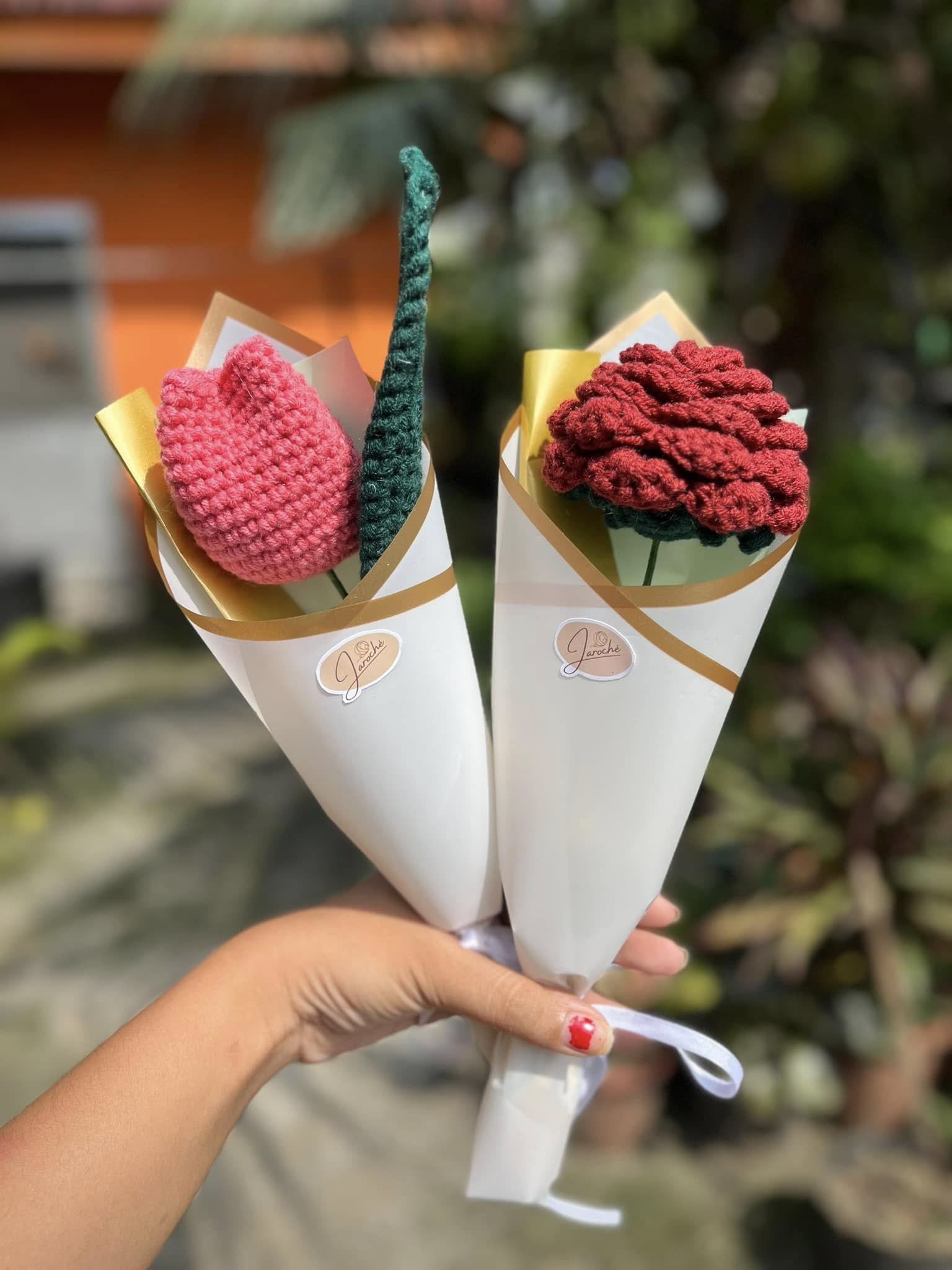 Single-Stem Pair — Tulip & Carnation