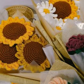 Sunflower Coaster Set