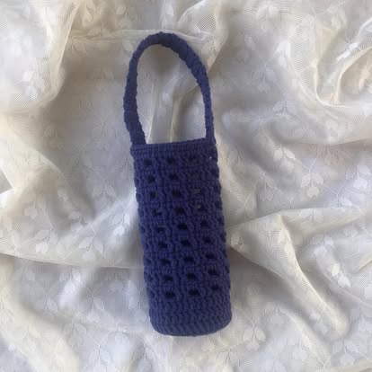 Navy Bottle Sling