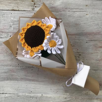 Sunflower & Daisy Posy
