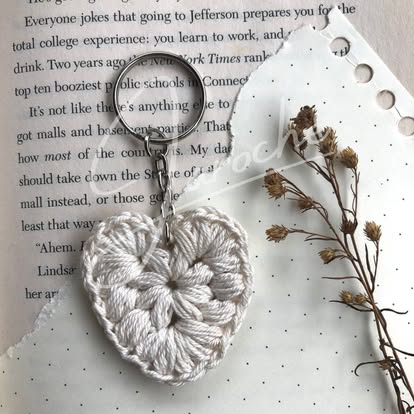Cottage Heart Bookmark Charm