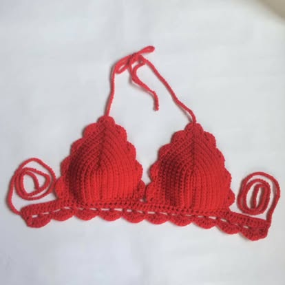 Scarlet Scallop Bralette