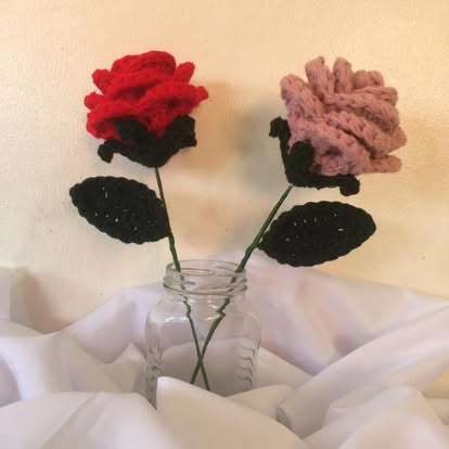 Mason Jar Rose Duo
